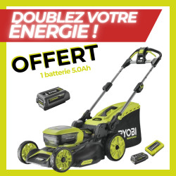 Tondeuse tractée Brushless 36V Max Power 5.0Ah Ryobi en Pack