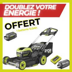 Tondeuse tractée Brushless 36V Max Power 6.0Ah Ryobi en Pack